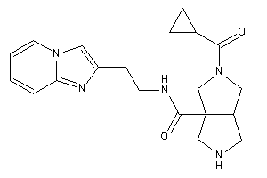 5-(cyclopropanecarbonyl)-N-(2-imidazo[1,2-a]pyridin-2-ylethyl)-1,2,3,3a,4,6-hexahydropyrrolo[3,4-c]pyrrole-6a-carboxamide