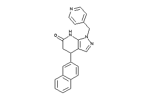 4-(2-naphthyl)-1-(4-pyridylmethyl)-5,7-dihydro-4H-pyrazolo[3,4-b]pyridin-6-one