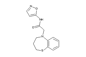 2-(3,4-dihydro-2H-1,5-benzothiazepin-5-yl)-N-isoxazol-5-yl-acetamide