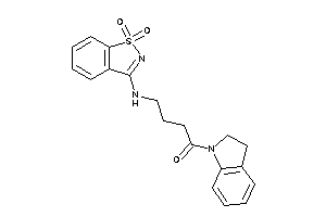 4-[(1,1-diketo-1,2-benzothiazol-3-yl)amino]-1-indolin-1-yl-butan-1-one