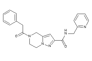 5-(2-phenylacetyl)-N-(2-pyridylmethyl)-6,7-dihydro-4H-pyrazolo[1,5-a]pyrazine-2-carboxamide