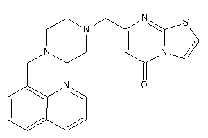 7-[[4-(8-quinolylmethyl)piperazino]methyl]thiazolo[3,2-a]pyrimidin-5-one