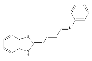 4-(3H-1,3-benzothiazol-2-ylidene)but-2-enylidene-phenyl-amine