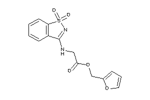 Image of 2-[(1,1-diketo-1,2-benzothiazol-3-yl)amino]acetic Acid 2-furfuryl Ester
