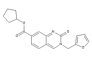 3-(2-furfuryl)-2-thioxo-quinazoline-7-carboxylic Acid Cyclopentyl Ester