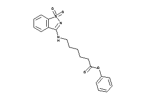 6-[(1,1-diketo-1,2-benzothiazol-3-yl)amino]hexanoic Acid Phenyl Ester