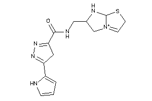 N-(5,6,7,7a-tetrahydro-2H-imidazo[2,1-b]thiazol-4-ium-6-ylmethyl)-5-(1H-pyrrol-2-yl)-4H-pyrazole-3-carboxamide