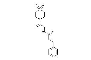 N-[2-(1,1-diketo-1,4-thiazinan-4-yl)-2-keto-ethyl]-3-phenyl-propionamide