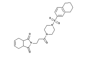 2-[3-keto-3-(4-tetralin-6-ylsulfonylpiperazino)propyl]-3a,4,7,7a-tetrahydroisoindole-1,3-quinone