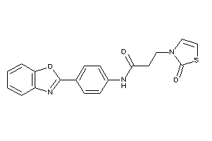 N-[4-(1,3-benzoxazol-2-yl)phenyl]-3-(2-keto-4-thiazolin-3-yl)propionamide