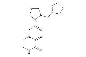 1-[2-keto-2-[2-(pyrrolidinomethyl)pyrrolidino]ethyl]piperazine-2,3-quinone