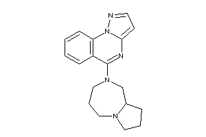 Image of 5-(1,3,4,5,7,8,9,9a-octahydropyrrolo[1,2-a][1,4]diazepin-2-yl)pyrazolo[1,5-a]quinazoline