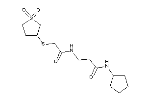 N-cyclopentyl-3-[[2-[(1,1-diketothiolan-3-yl)thio]acetyl]amino]propionamide