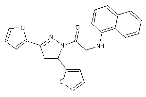 1-[3,5-bis(2-furyl)-2-pyrazolin-1-yl]-2-(1-naphthylamino)ethanone