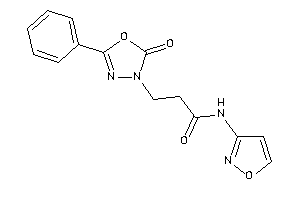 Image of N-isoxazol-3-yl-3-(2-keto-5-phenyl-1,3,4-oxadiazol-3-yl)propionamide