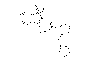 2-[(1,1-diketo-1,2-benzothiazol-3-yl)amino]-1-[2-(pyrrolidinomethyl)pyrrolidino]ethanone