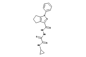 N-cyclopropyl-2-keto-2-[N'-(1-phenyl-5,6-dihydro-4H-cyclopenta[c]pyrazole-3-carbonyl)hydrazino]acetamide