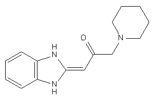 1-(1,3-dihydrobenzimidazol-2-ylidene)-3-piperidino-acetone