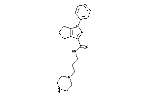 1-phenyl-N-(3-piperazinopropyl)-5,6-dihydro-4H-cyclopenta[c]pyrazole-3-carboxamide