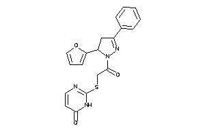 2-[[2-[5-(2-furyl)-3-phenyl-2-pyrazolin-1-yl]-2-keto-ethyl]thio]-1H-pyrimidin-6-one