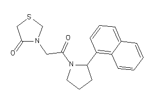 3-[2-keto-2-[2-(1-naphthyl)pyrrolidino]ethyl]thiazolidin-4-one