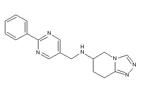 (2-phenylpyrimidin-5-yl)methyl-(5,6,7,8-tetrahydro-[1,2,4]triazolo[4,3-a]pyridin-6-yl)amine