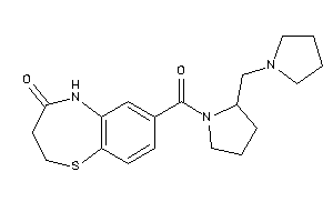 7-[2-(pyrrolidinomethyl)pyrrolidine-1-carbonyl]-3,5-dihydro-2H-1,5-benzothiazepin-4-one