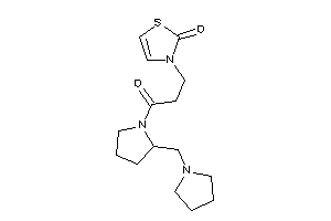 3-[3-keto-3-[2-(pyrrolidinomethyl)pyrrolidino]propyl]-4-thiazolin-2-one