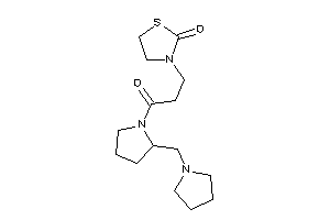 3-[3-keto-3-[2-(pyrrolidinomethyl)pyrrolidino]propyl]thiazolidin-2-one