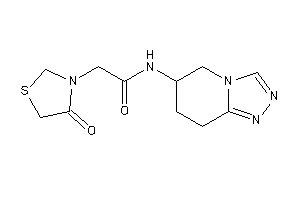 2-(4-ketothiazolidin-3-yl)-N-(5,6,7,8-tetrahydro-[1,2,4]triazolo[4,3-a]pyridin-6-yl)acetamide