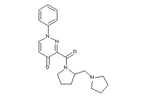 1-phenyl-3-[2-(pyrrolidinomethyl)pyrrolidine-1-carbonyl]pyridazin-4-one