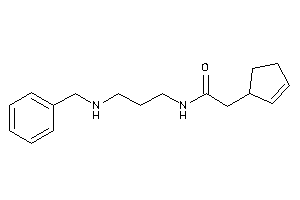 N-[3-(benzylamino)propyl]-2-cyclopent-2-en-1-yl-acetamide