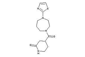 4-(4-thiazol-2-yl-1,4-diazepane-1-carbonyl)-2-piperidone