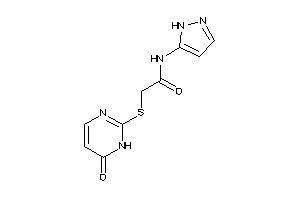 2-[(6-keto-1H-pyrimidin-2-yl)thio]-N-(1H-pyrazol-5-yl)acetamide