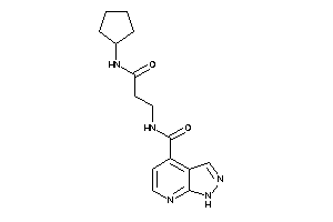 N-[3-(cyclopentylamino)-3-keto-propyl]-1H-pyrazolo[3,4-b]pyridine-4-carboxamide