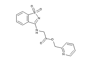 Image of 2-[(1,1-diketo-1,2-benzothiazol-3-yl)amino]acetic Acid 2-pyridylmethyl Ester