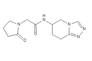 2-(2-ketopyrrolidino)-N-(5,6,7,8-tetrahydro-[1,2,4]triazolo[4,3-a]pyridin-6-yl)acetamide