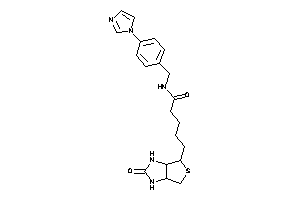 N-(4-imidazol-1-ylbenzyl)-5-(2-keto-1,3,3a,4,6,6a-hexahydrothieno[3,4-d]imidazol-4-yl)valeramide