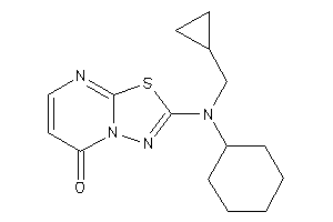 Image of 2-[cyclohexyl(cyclopropylmethyl)amino]-[1,3,4]thiadiazolo[3,2-a]pyrimidin-5-one