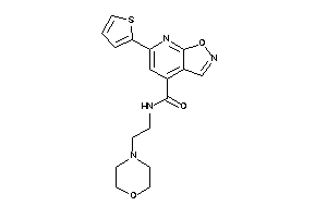 N-(2-morpholinoethyl)-6-(2-thienyl)isoxazolo[5,4-b]pyridine-4-carboxamide