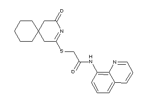 2-[(2-keto-3-azaspiro[5.5]undec-3-en-4-yl)thio]-N-(8-quinolyl)acetamide