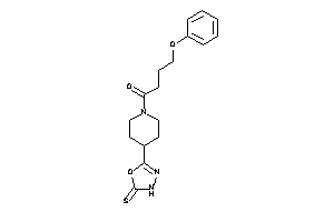 4-phenoxy-1-[4-(2-thioxo-3H-1,3,4-oxadiazol-5-yl)piperidino]butan-1-one