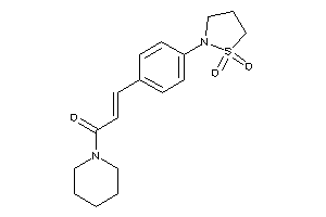 3-[4-(1,1-diketo-1,2-thiazolidin-2-yl)phenyl]-1-piperidino-prop-2-en-1-one