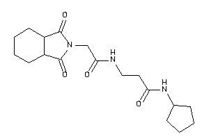 N-cyclopentyl-3-[[2-(1,3-diketo-3a,4,5,6,7,7a-hexahydroisoindol-2-yl)acetyl]amino]propionamide