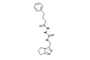 1-(6,7-dihydro-5H-pyrrolo[2,1-c][1,2,4]triazol-3-ylmethyl)-3-(4-phenylbutanoylamino)urea