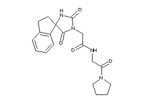 2-(2,5-diketospiro[imidazolidine-4,1'-indane]-1-yl)-N-(2-keto-2-pyrrolidino-ethyl)acetamide