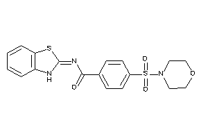 N-(3H-1,3-benzothiazol-2-ylidene)-4-morpholinosulfonyl-benzamide