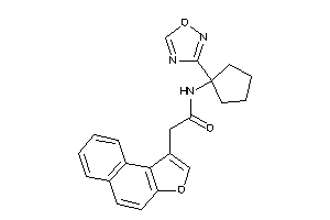2-benzo[e]benzofuran-1-yl-N-[1-(1,2,4-oxadiazol-3-yl)cyclopentyl]acetamide