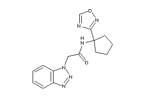 Image of 2-(benzotriazol-1-yl)-N-[1-(1,2,4-oxadiazol-3-yl)cyclopentyl]acetamide