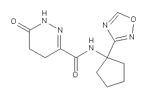 6-keto-N-[1-(1,2,4-oxadiazol-3-yl)cyclopentyl]-4,5-dihydro-1H-pyridazine-3-carboxamide